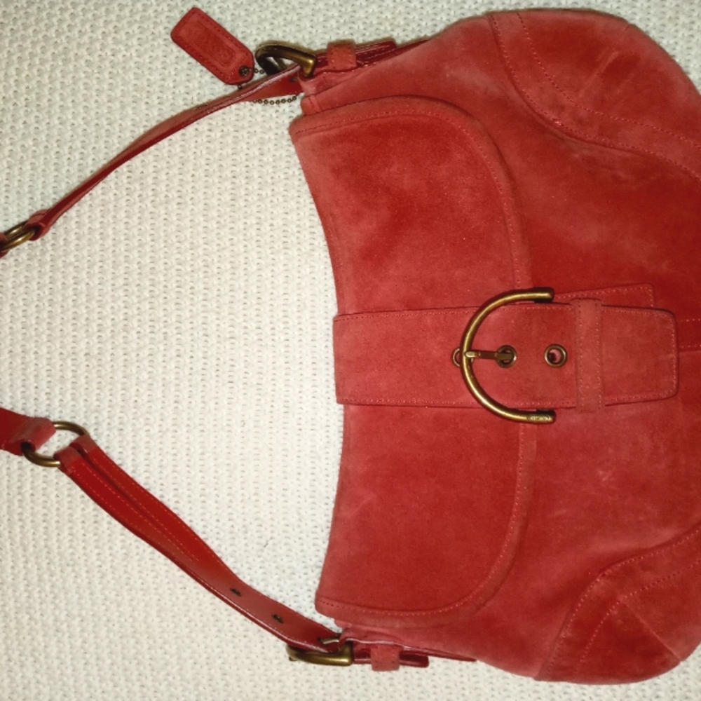 Coach suede purse